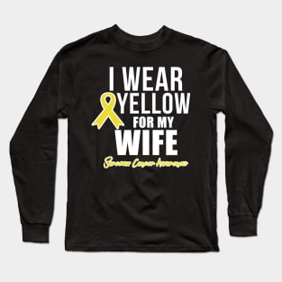 Sarcoma Cancer Shirt for Wife Sarcoma Awareness Products Long Sleeve T-Shirt